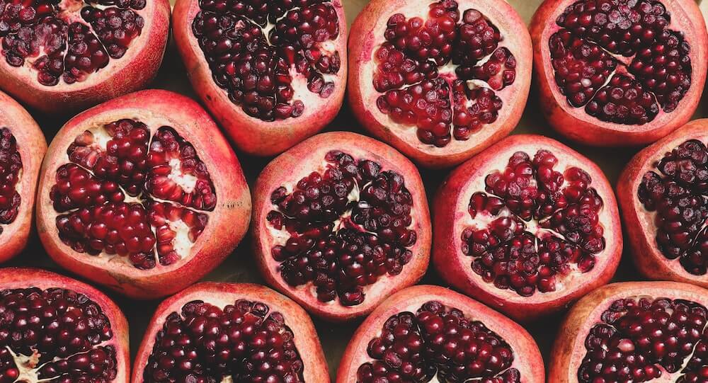 Pomegranates healthy hair foods