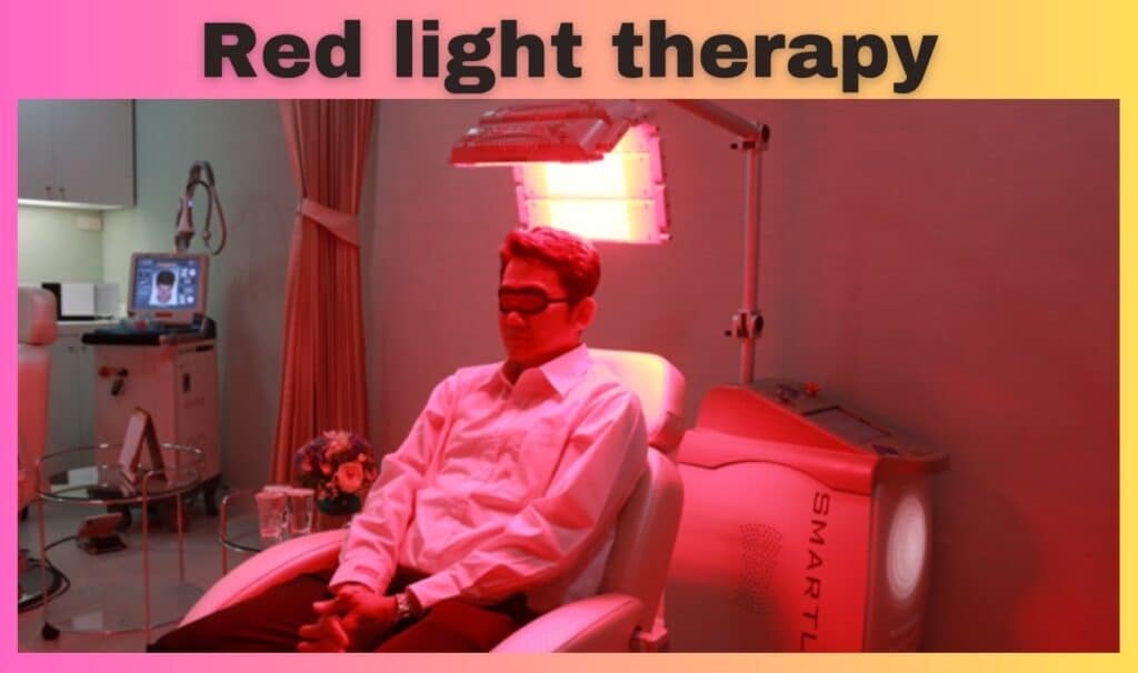Red light therapy before and after